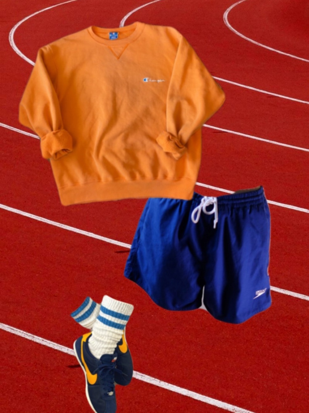 Champion Vibrant Orange Pullover Sweatshirt